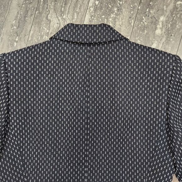 🇬🇪🔸️Vintage Sag Harbor Black Triple Button Suit Blazer Size 8 - Picture 6 of 12